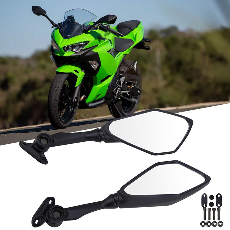 Motorcycle Rear View Side Mirrors for Kawasaki Ninja 300R EX300 ZX6R ZX636