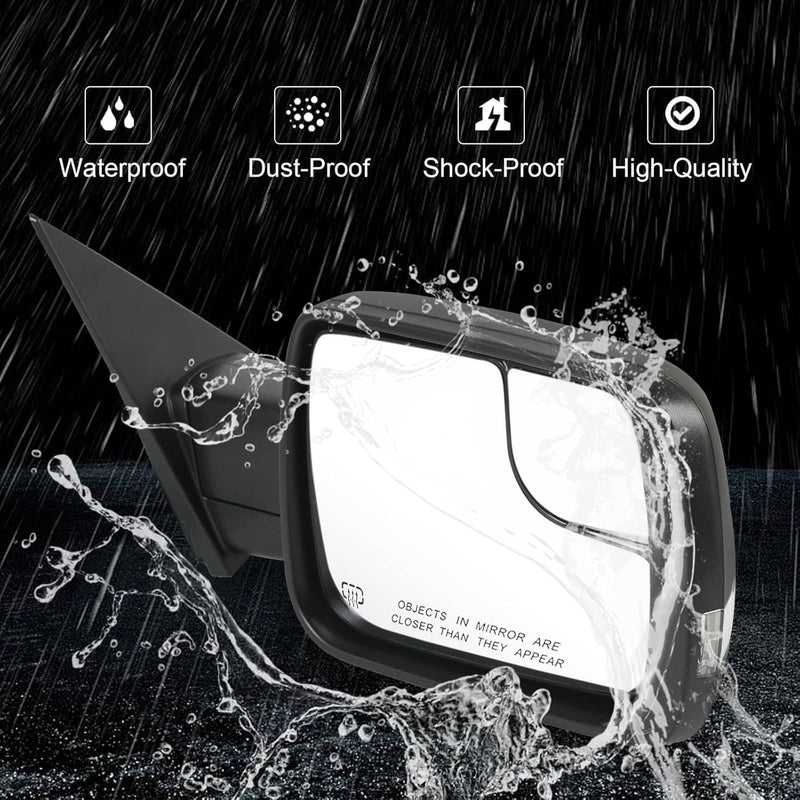 68276500AH Heated Mirror Power Fold Signal Light Right for Ram 1500 2019-2024