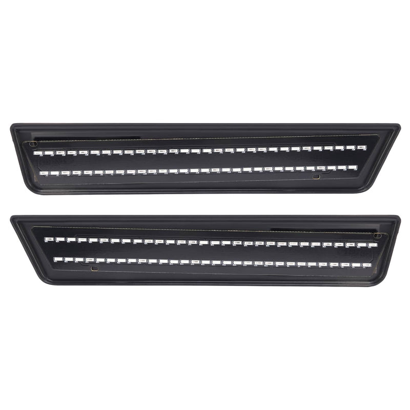 DURAFORCE White/Smoke Rear Bumper LED Side Marker Lights for Dodge Charger 2011-2014 Pair
