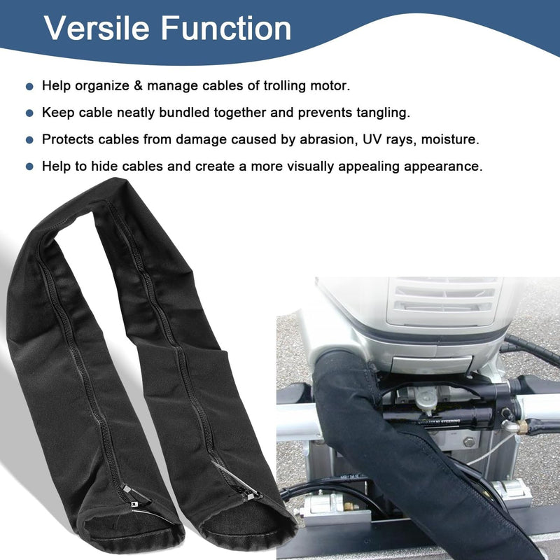 ZRS-1-DP Marine Cable Hose Rigging Protector Cover 48-Inch Zippered Sleeve