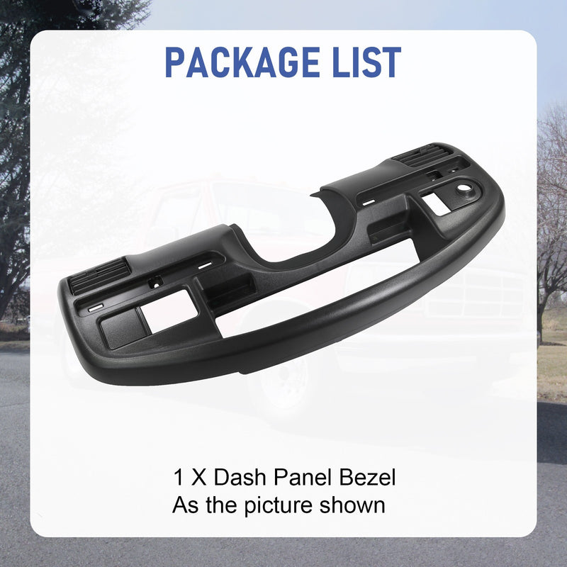 Dashboard Instrument Cluster Panel Bezel for Ford F250 F350 Diesel 7.3L V8 94-97