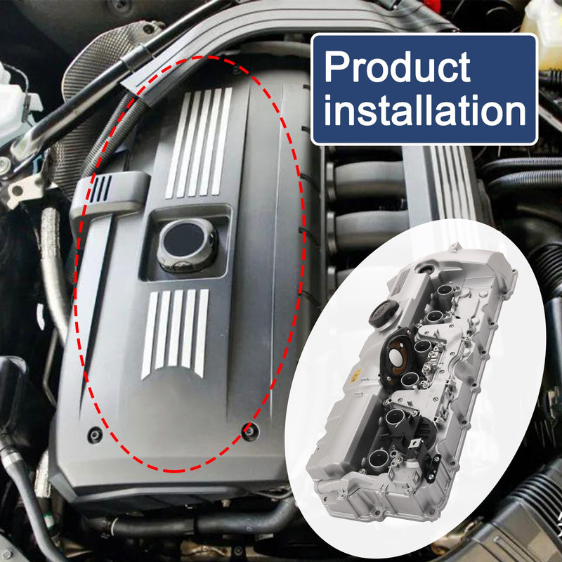 Aluminum Valve Cover Upgrade for BMW N52 E70 E82 E90 E91 328i 528i X3 X5