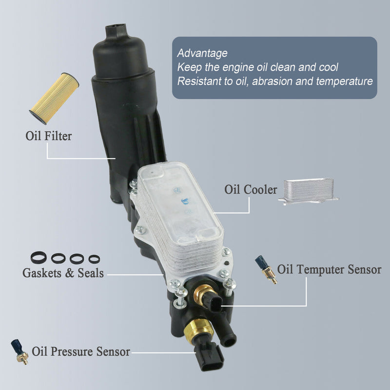 68105583AC Oil Filter Housing Adapter for Jeep Dodge Chrysler Ram 3.6 V6 2014-17