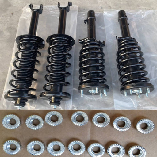 DURAFORCE 4Pcs Front & Rear Complete Shocks Struts for Honda Accord 2.4L 3.5L 2008-2012