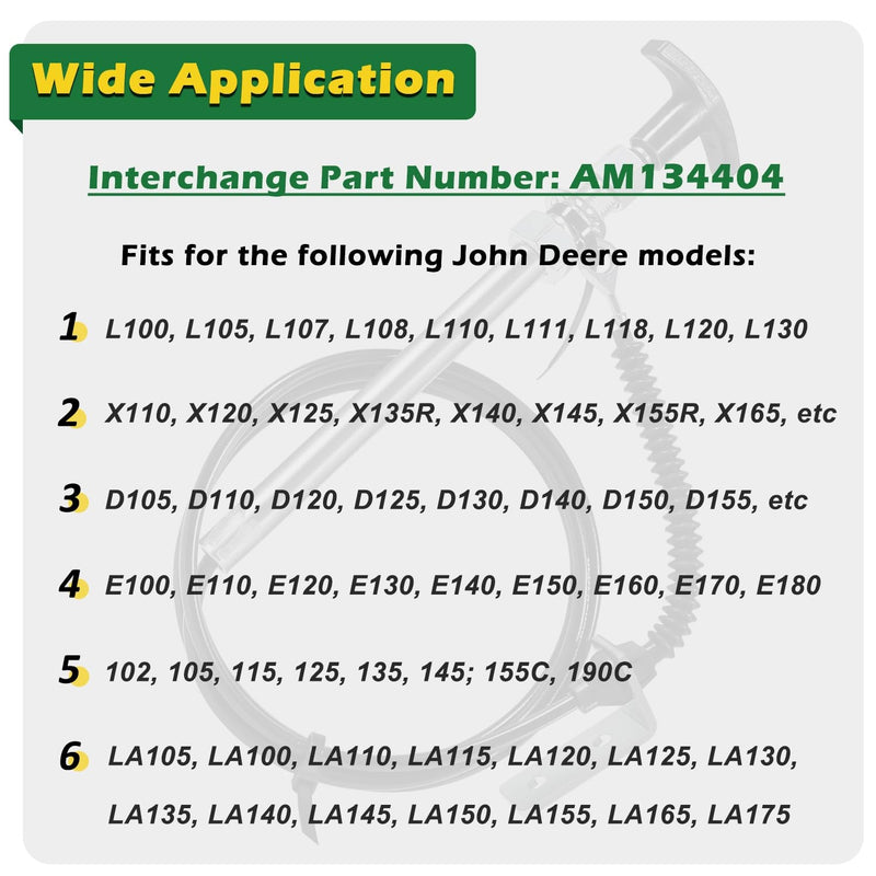 AM134404 Spout Control Input Cable Replaces for John Deere Chute Deflector