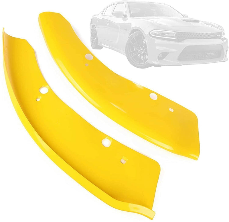 Front Bumper Lip Splitter Trim Cover Yellow for Dodge Charger SRT Scat 2015-2022