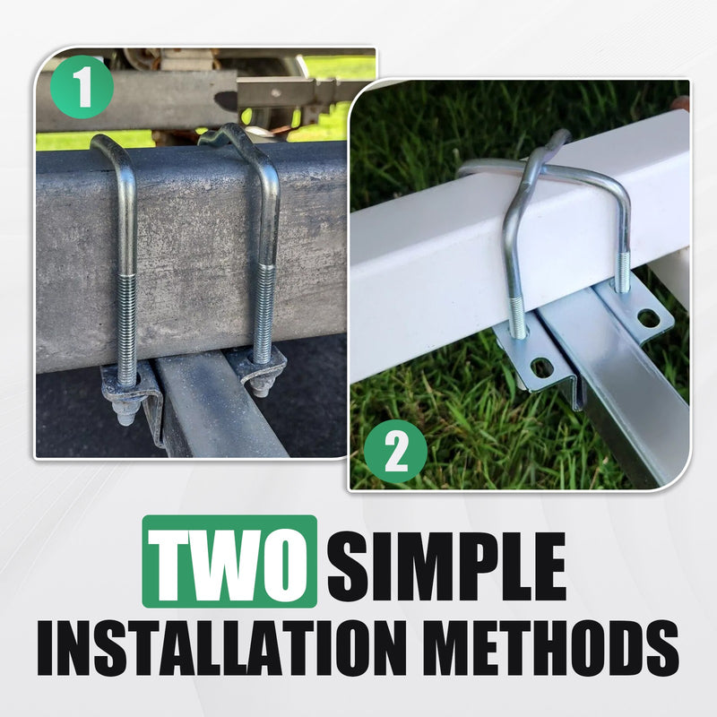 Boat Trailer Bunk Board Guide-On 75 Degree 24 Inch Carpeted Guides W/Hardware 2