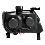 DURAFORCE Black LED DRL Dual Square Projector Headlights for Chevy Colorado 2015-2022