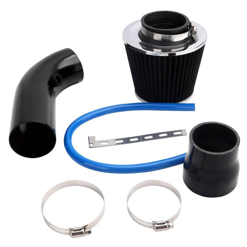 3" Universal Cold Air Intake Kit Induction Flow Pipe Kit Aluminium Automotive