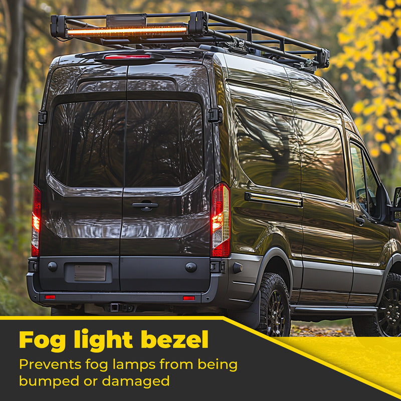 LED Third Brake Light Trim Cover Cargo for Ford Transit 2018 2019-2020 Black