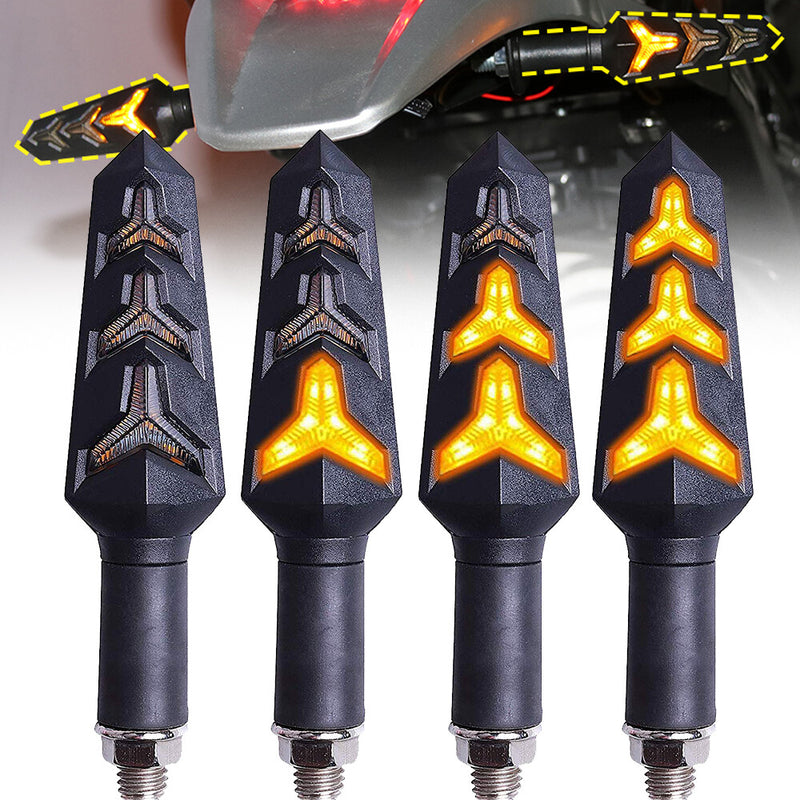 4X LED Turn Signals Blinker Indicator Light for Honda Yamaha Kawasaki Motorcycle