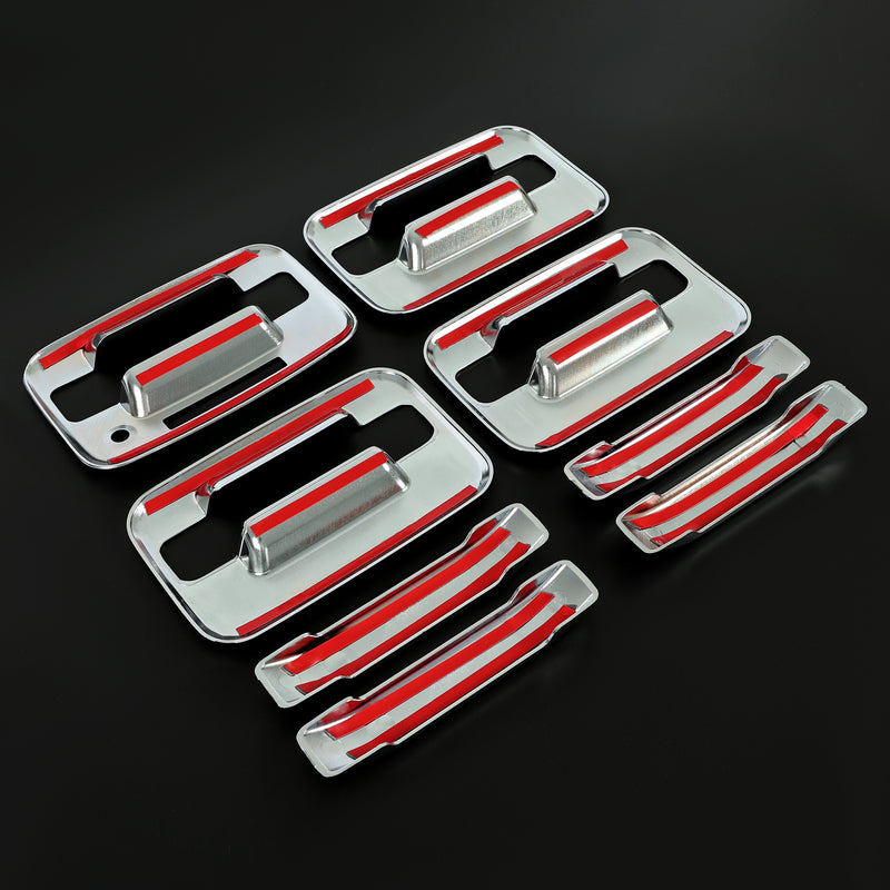 Door Handle Cover for Ford F-150 F150 4DR Crew Cab 2004-2014 Chrome ABS Keypad