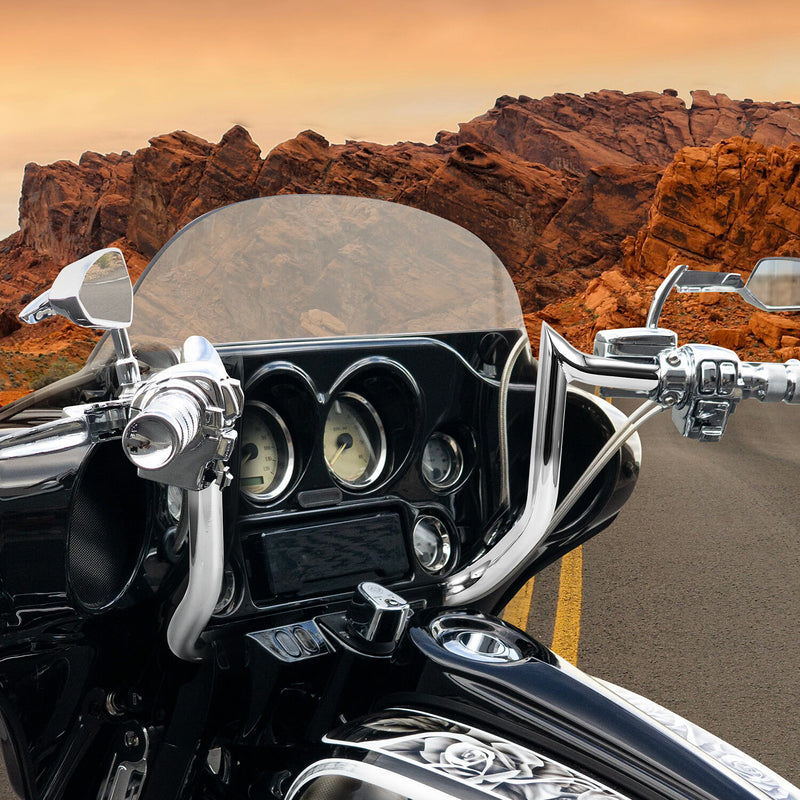 10" Meathook Ape Hanger Handlebar for Harley Bagger Electra Street Glide
