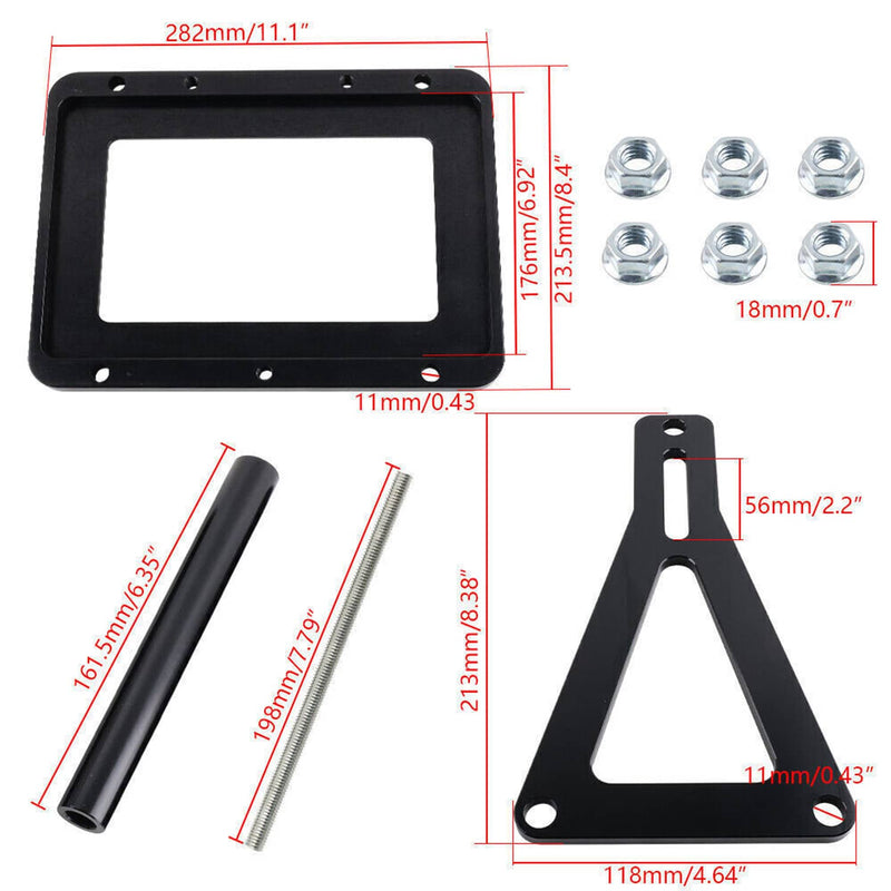 Billet Aluminum Battery Tray Hold Down Relocation Box Racing Mount