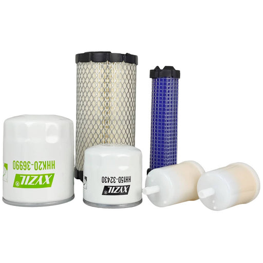 DURAFORCE Maintenance Filter Kit for Kubota Tractor GR2100 BX2230 ZD18 GR2120 ZD21