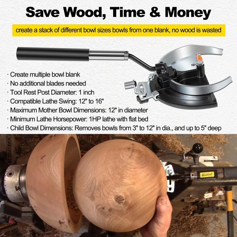 Bowlsaver Bowl Coring System for Woodcut Bowlsaver Complete System