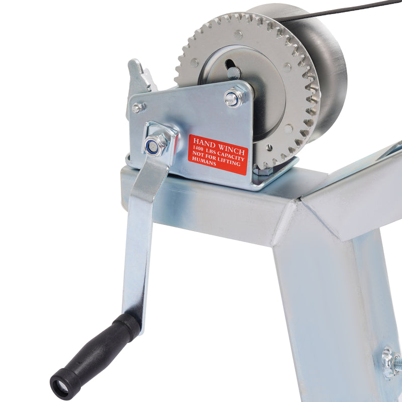 1400lbs Winch Stand Winch Post with Roller for Boat Trailers Adjustable