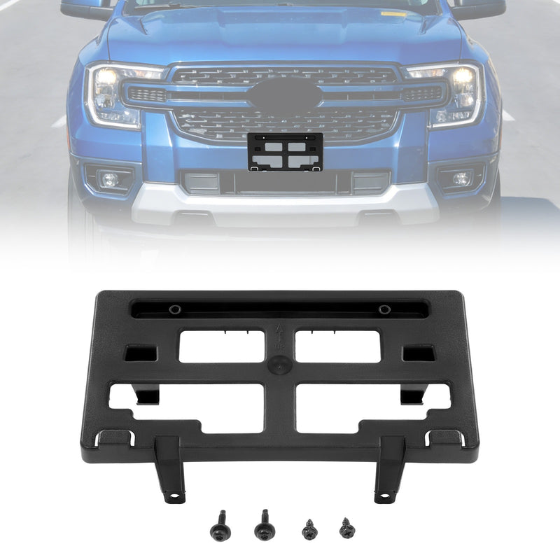 Front License Plate Tag Bracket for Ford Ranger 2019-2023 Lariat XL XLT Black