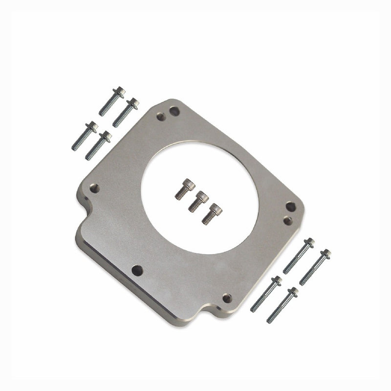 92mm Aluminum Manifold Throttle Body Adapter Plate 3 Bolt Intake to 4 Bolt