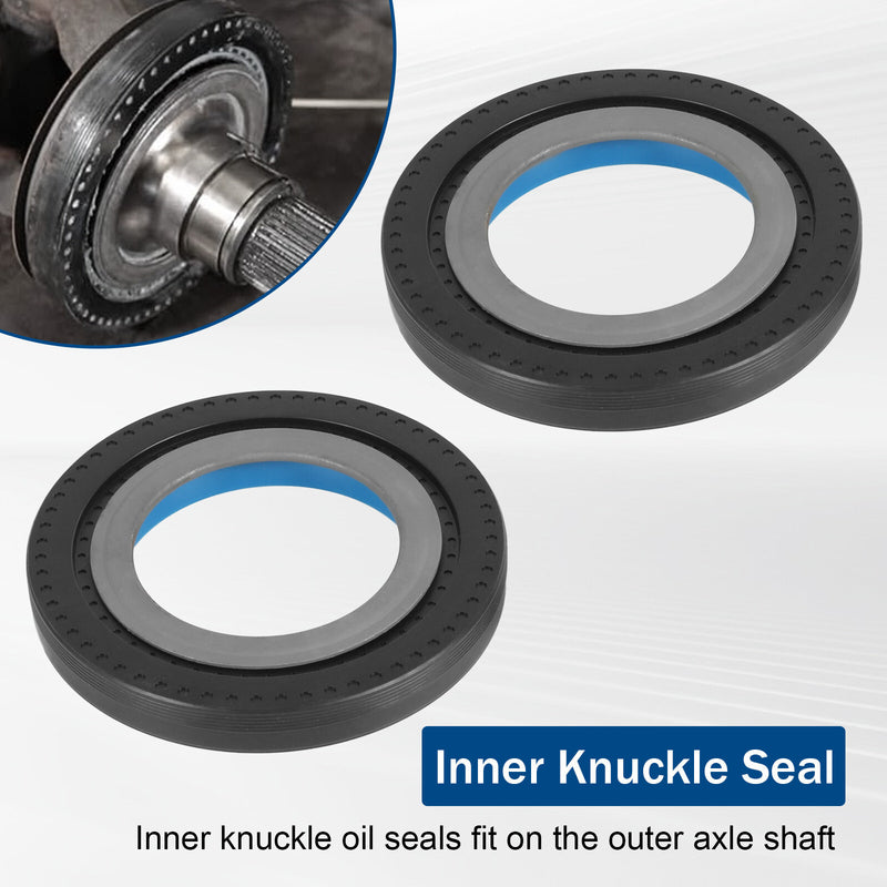 Front Axle Seal Greaseable U Joint Kit for Ford F250 F350 Super Duty 2005-14