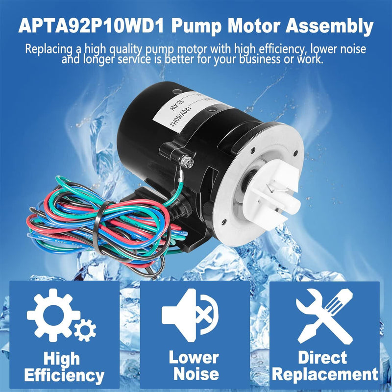 APTA92P10WD1 Water Pump Motor Assembly for Hoshizaki Ice Machine KM-450 KM-900