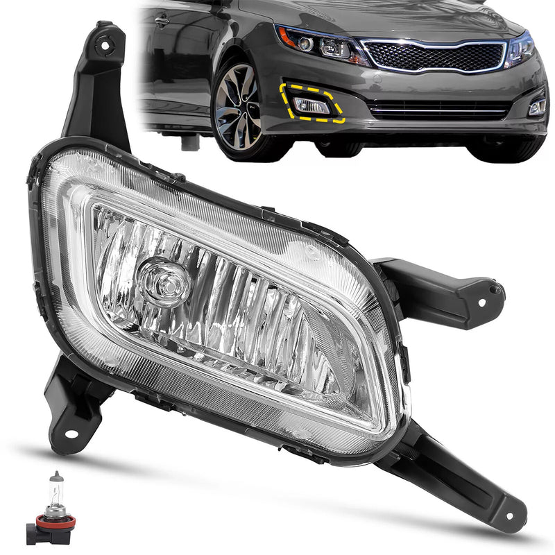 Front Fog Light Lamp With Bulb for Kia Optima 2014 2015 Right Passenger Side