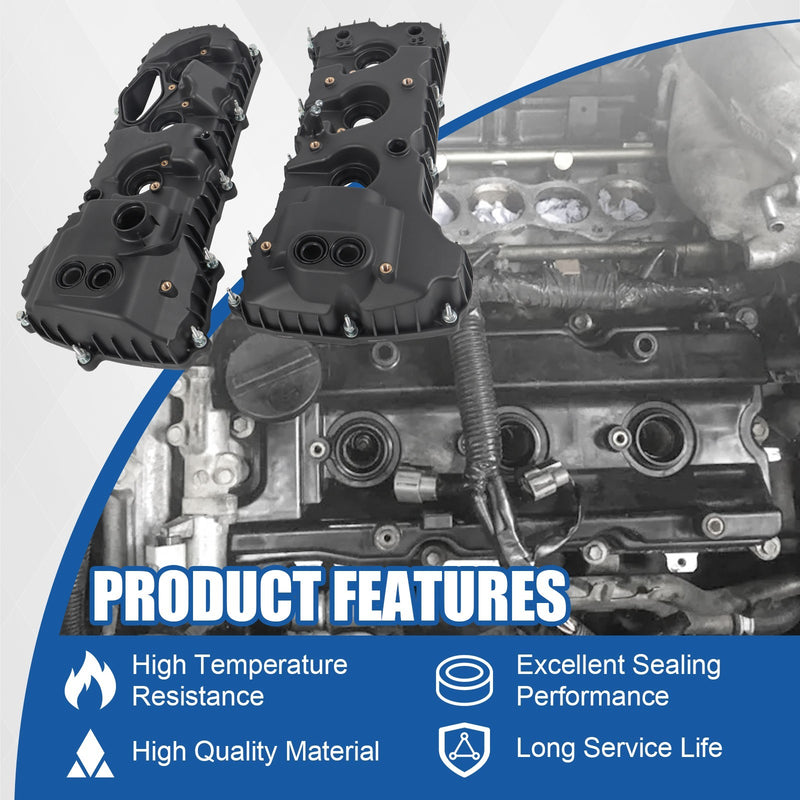 2Pcs Valve Covers for Ford F-150 2013-2016 Expedition 2015-17 3.5L Turbo