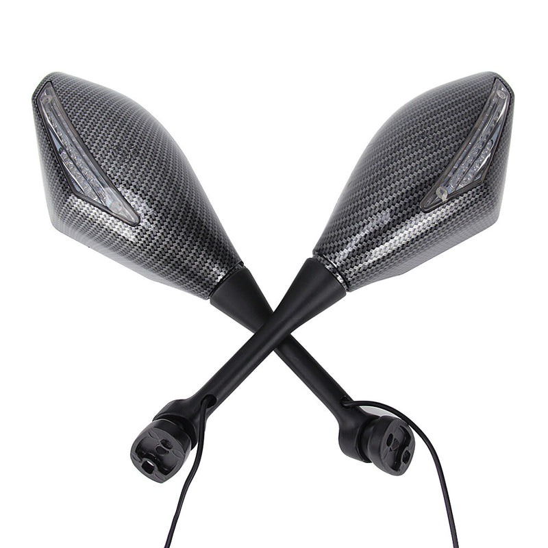 LED Turn Signal Integrated Rear View Mirrors for Suzuki Katana GSXR 600