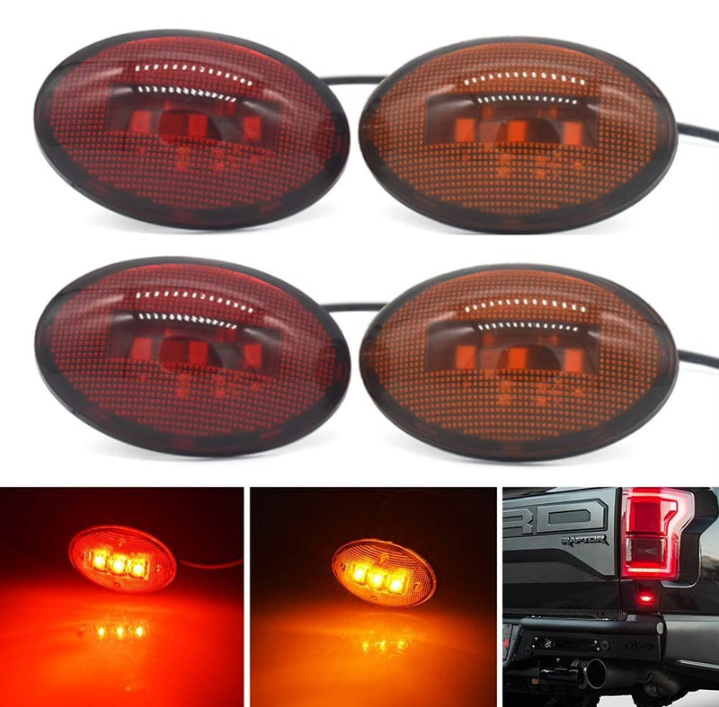 Amber Red Side Fender Marker Dually Bed LED Light for Ford F350 F450 1999-2010