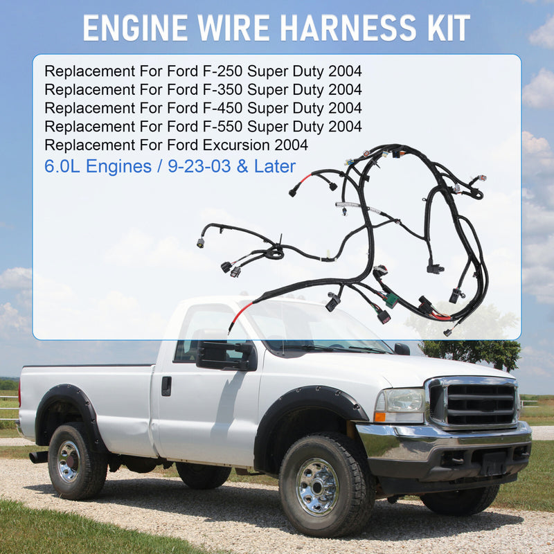 4C3Z12B637AA Engines Wiring Harness for Ford 6.0L Super Duty 9-23-03 & After