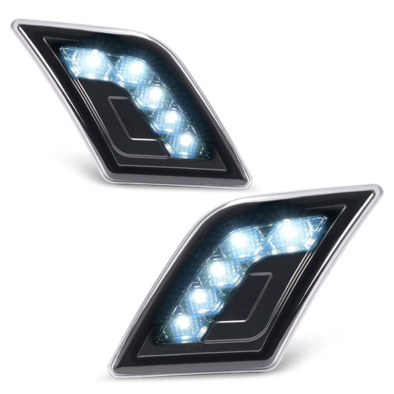 LED Smoke Side Marker Corner Lights for Mercedes-Benz C300 C350 C63 AMG 08-11