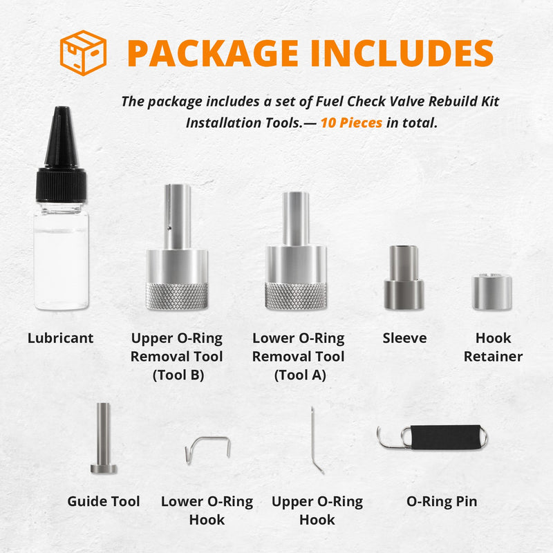 MC400 MC-400 Check Valve Repair Rebuild Kit Installation Tool Replacement