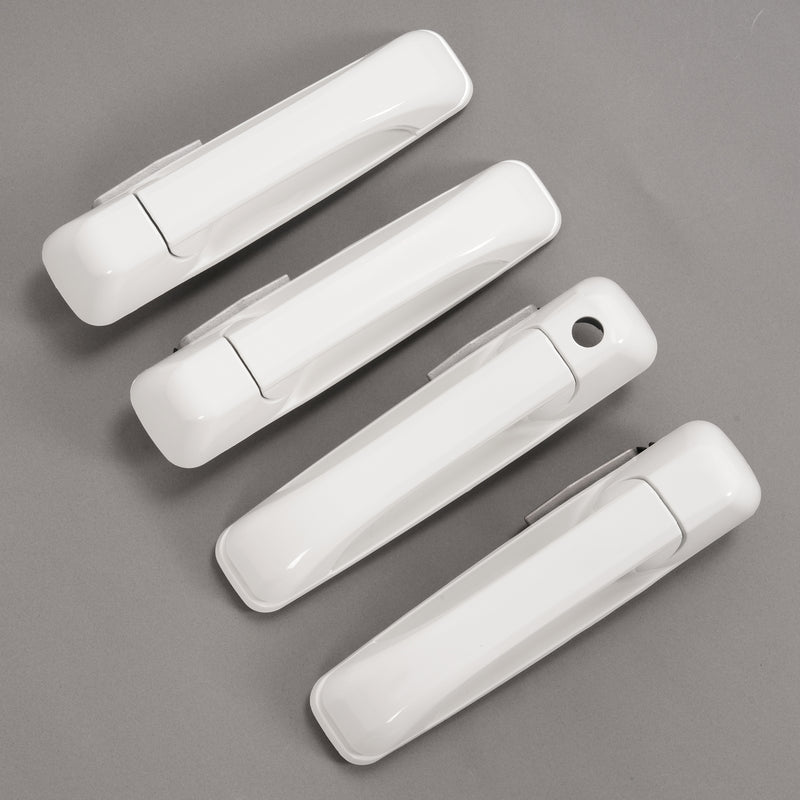Outside Door Handle White for Dodge Ram 1500 2009-2024 2500 2011-2025 4 Pcs