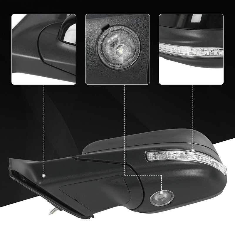 Driver Side Heated Mirror w/ Puddle Light Power 7Pin for Ford Explorer 2016-2019