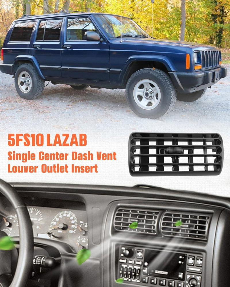 Center Dash Air Vent Louver Outlet for Jeep Cherokee XJ 1997-2001 Wrangler TJ