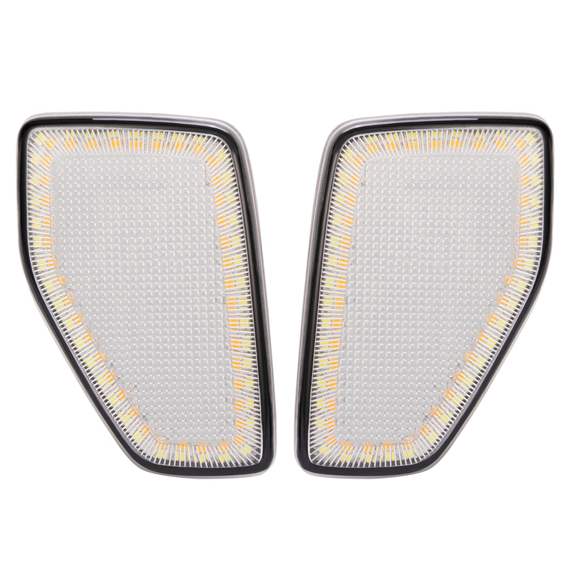 Switchback LED Side Marker Signal Lights Clear Lens for HUMMER H3 2005-2010 Pair