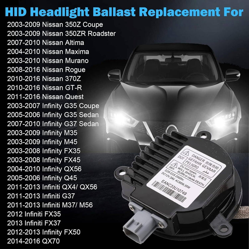 28474-89904 HID Xenon Headlight Ballast Igniter Cord Bulb for Nissan Infiniti