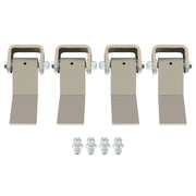 DURAFORCE 4 Strap Style Long Leaf Steel Weld On Dump Trailer Door Hinge Greaseable Cargo