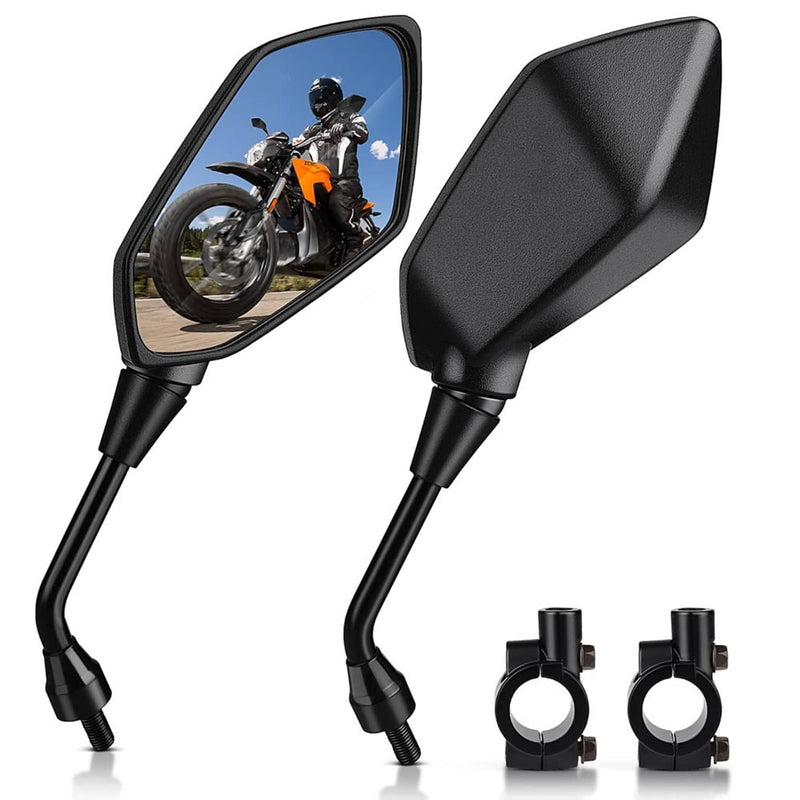 7/8" 22mm Handle Bar Rearview Side Mirror for Motorcycle ATV Scooter Go Kart