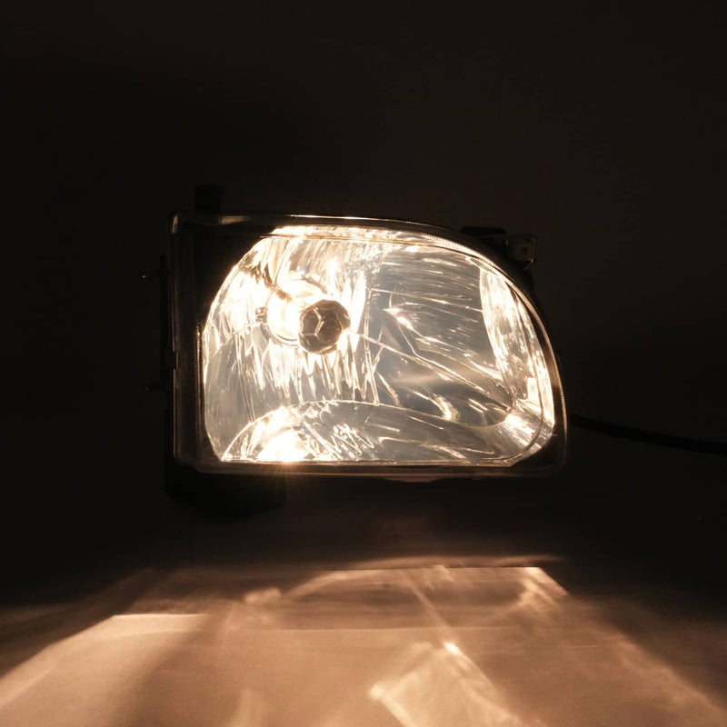 DURAFORCE White Headlights & Black Corner Light for Toyota Tacoma 2001 2002 2003 2004 4Pcs