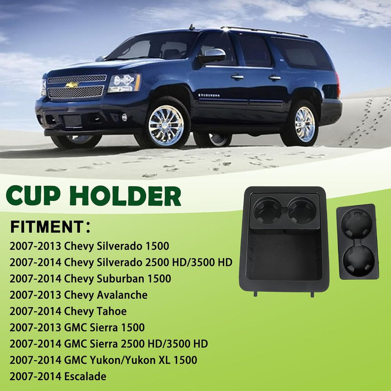 22860866 Center Console Tray Cup Holder Bezel for Chevrolet GMC 2007-2014