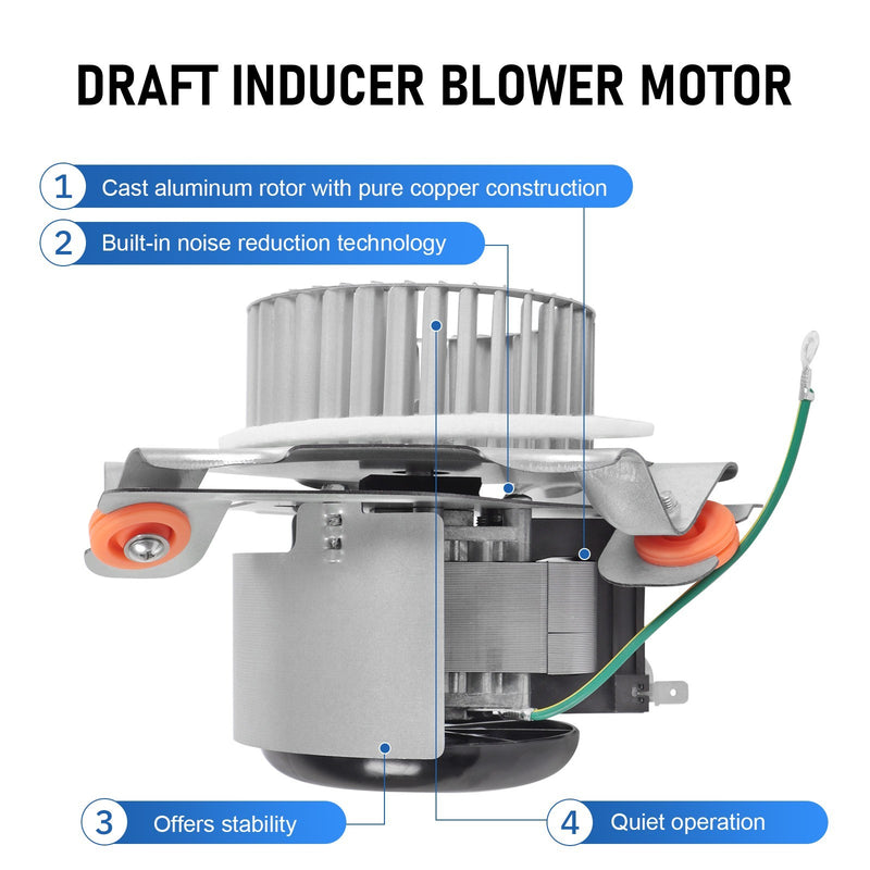 J238-100-10108 Furnace Draft Inducer Blower Motor Assembly for Jakel HC21ZE121A