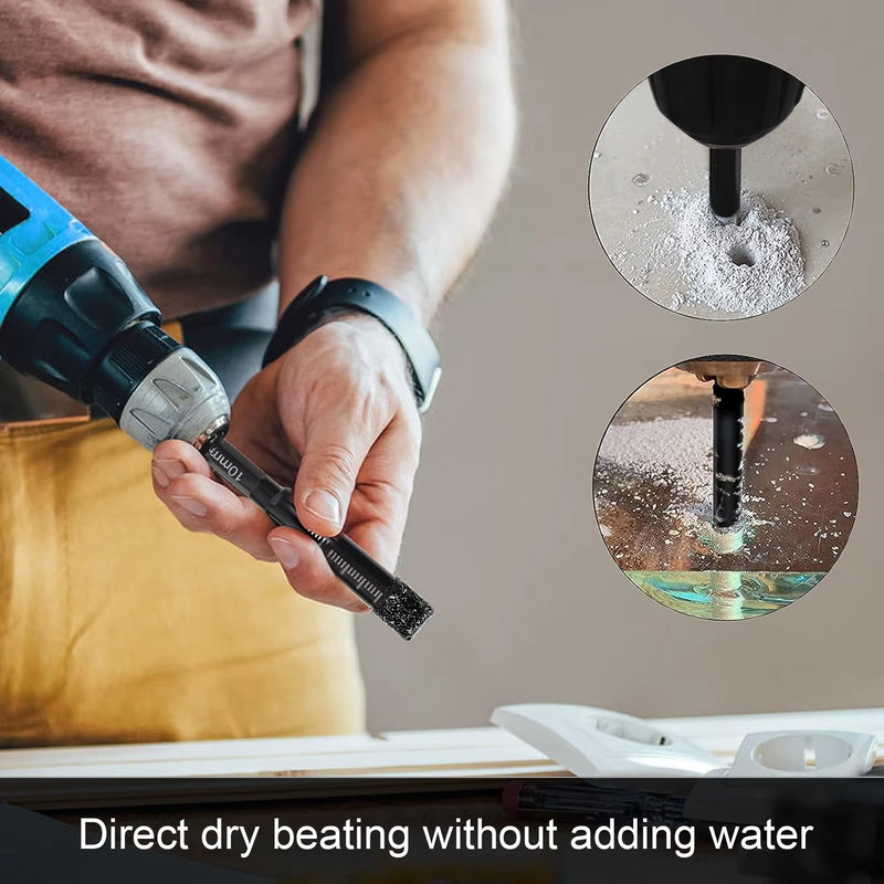 Diamond Drill Bit Hole Saw Set for Granite Marble Porcelain Tile Ceramic 8x