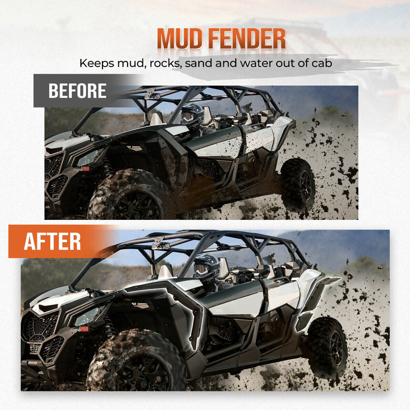 X3 Fender Flares Extended Set fit for Can-Am Maverick X3 & X3 Max RS Turbo R RR