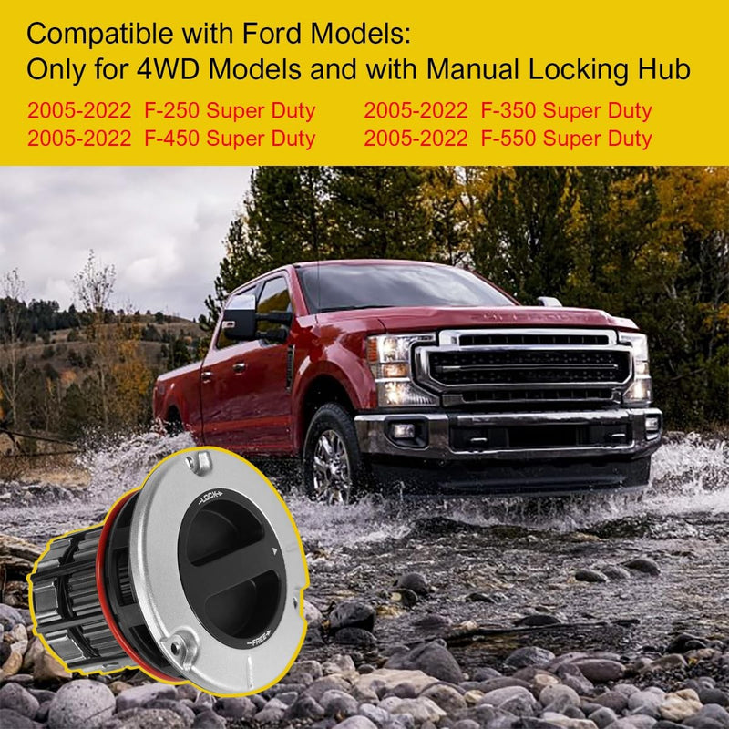 4WD Front Manual Lock Hub Link for 2005-2023 Ford F250 F350 F450 F550 Super Duty
