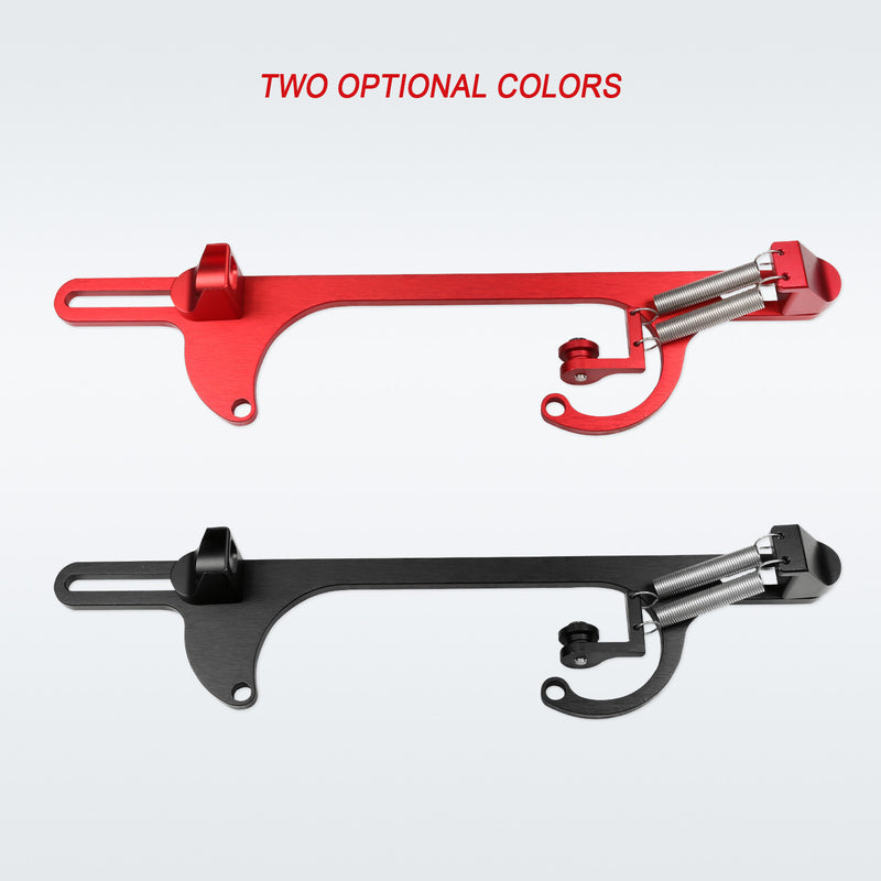 Red Aluminum Throttle Cable Carb Bracket for 4150 4160 Carburetor 350 SBC