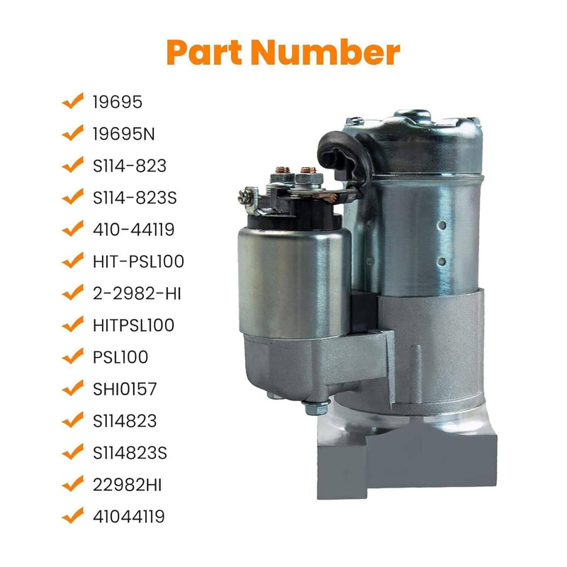 Starter Motor for Chevy SBC BBC GM Super Mini High Torque 1.4KW 12V 10 Teeth