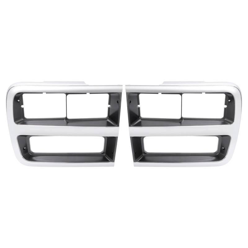 Headlight Bezel Door Set for Chevrolet G10 G20 G30 1992-95 Driver Passenger Pair