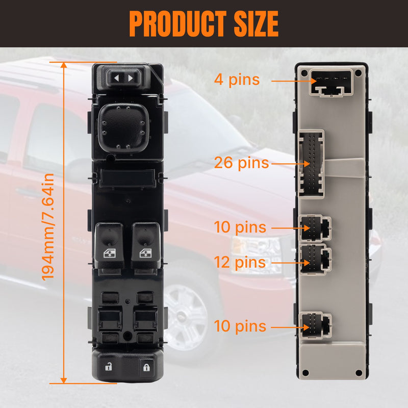 15883318 Power Window Switch Assy for Chevrolet Avalanche 1500 2500 2003-2006