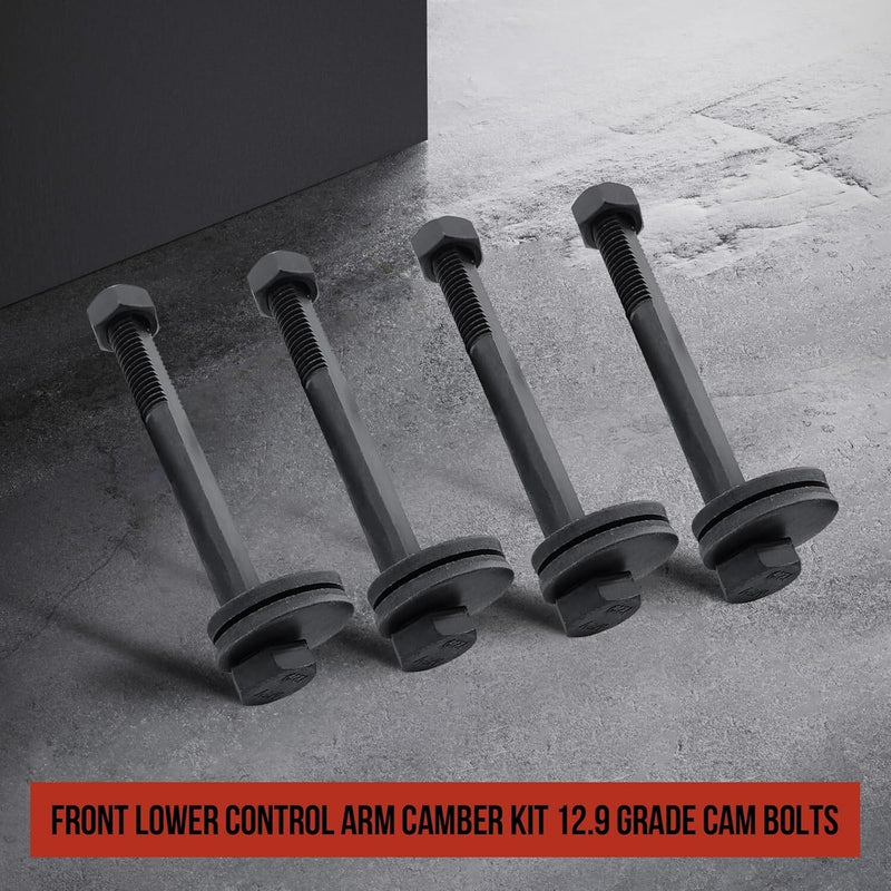 Front Lower Control Arm Camber Cam Bolts +/- 2 Kit for Nissan Suzuki Trucks SUV